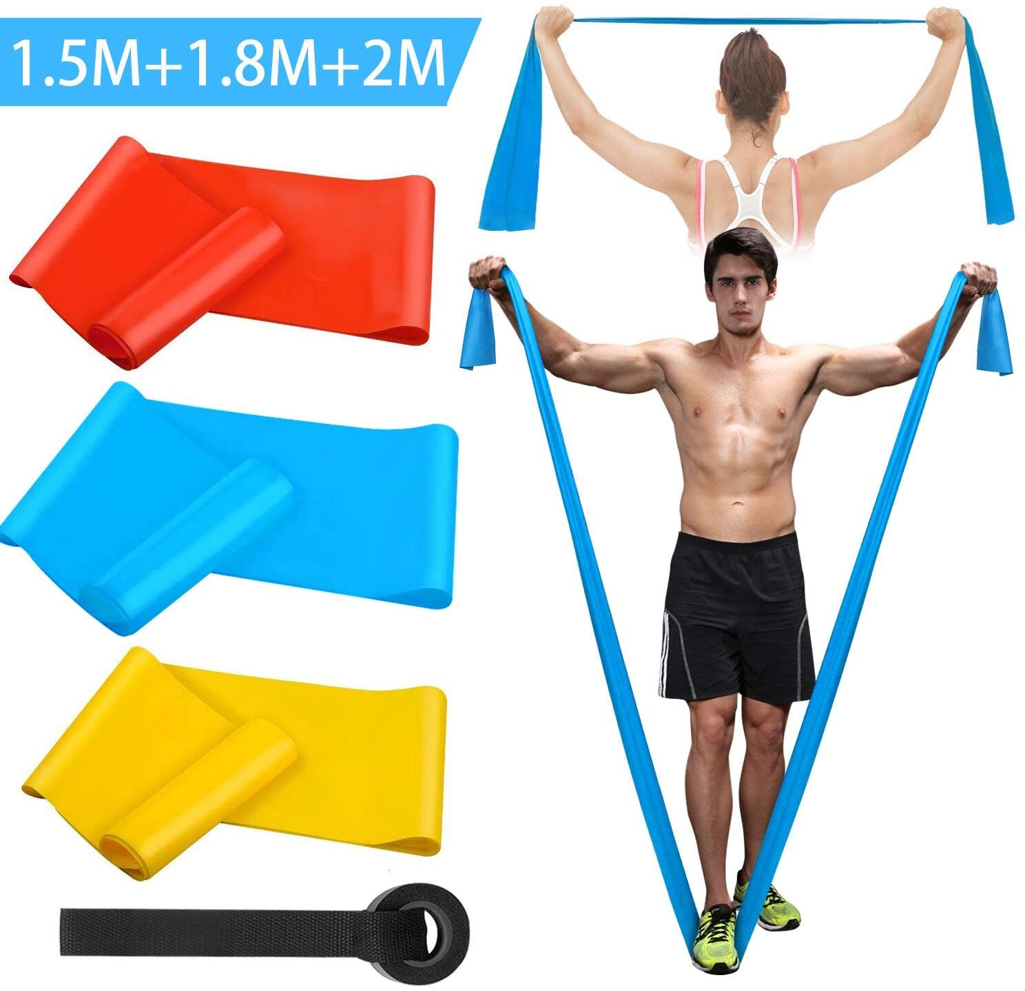Crossfit Training Gear - Elastik Fitness Bantları 4 Adet Direnç