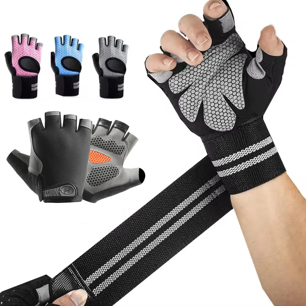 Crossfit Training Gear - 1 çift yarım parmak spor salonu