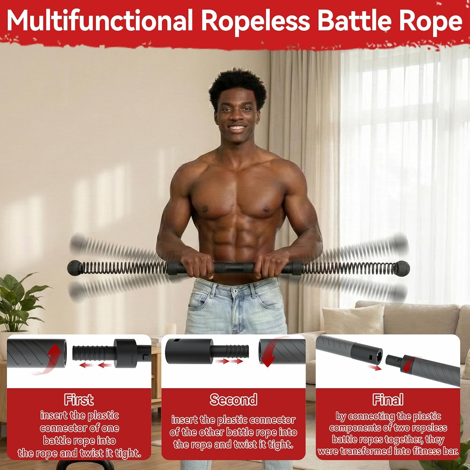 Crossfit Training Gear - 2'si 1 Arada Geliştirilmiş Kablosuz Battle